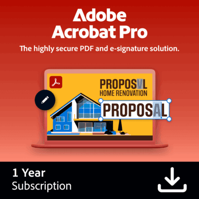 Acrobat Pro - Einstaklings – 1 árs áskrift