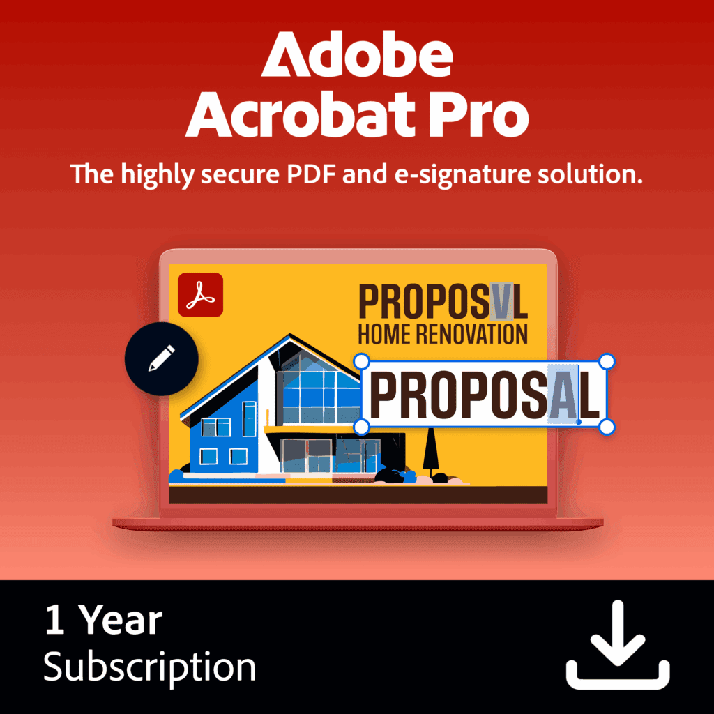 Acrobat Pro - Einstaklings – 1 árs áskrift