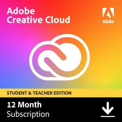 Adobe CC All Apps - Nemenda & Kennara - 1 árs áskrift