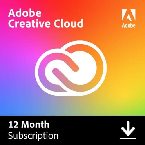 Adobe CC All Apps - Einstaklings – 1 árs áskrift (100Gb hýsing)