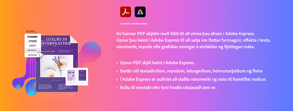 Banner B með texta Banner B með texta